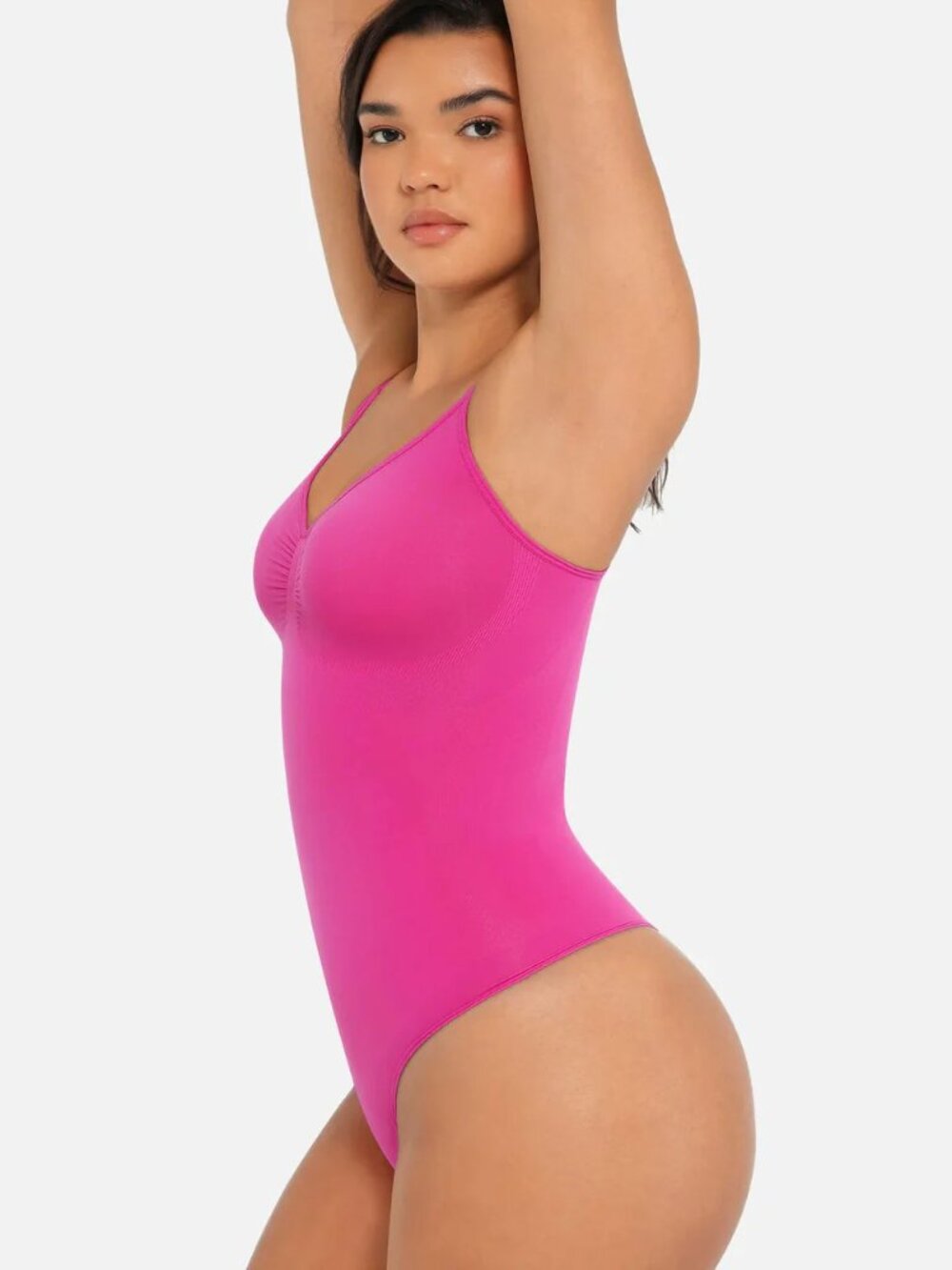 New Hot Pink Seamless Tummy Control Bodysuit